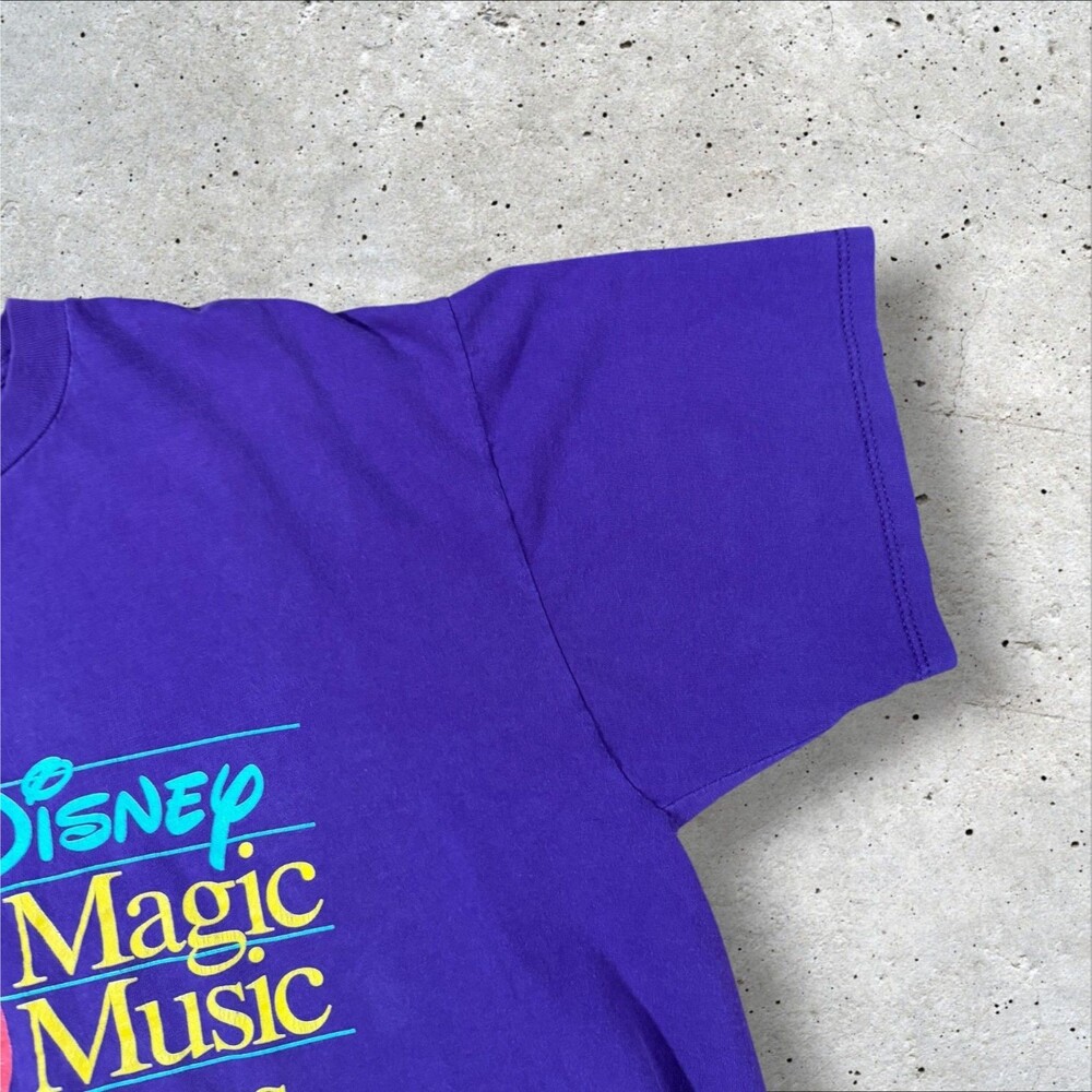 Vintage 90s Disney Designs Magic Music Days Shirt XL Made In USA Purple - Picture 3 of 8